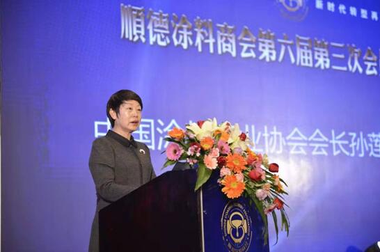 中國涂料工業協會孫蓮英會長受邀出席順德涂料商會20周年慶典